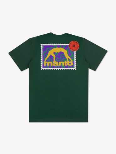 MANTO STAMP 25  tshirt- green